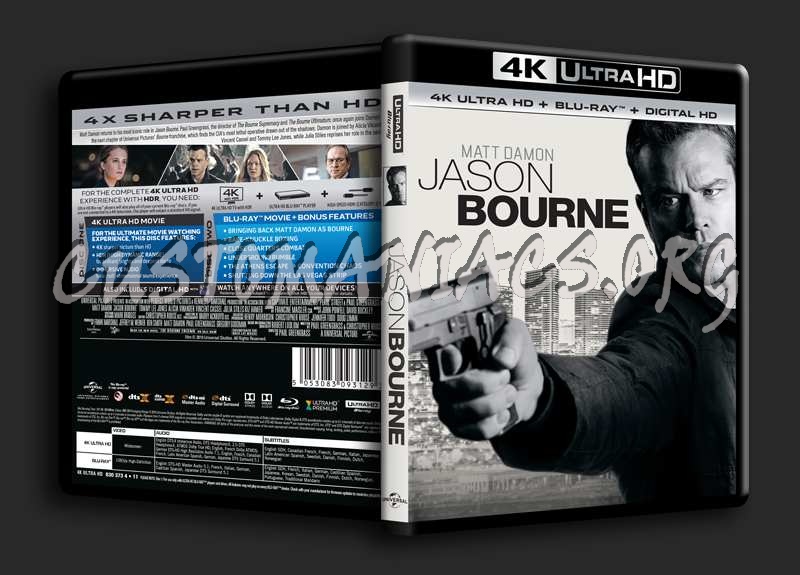 Jason Bourne 4K blu-ray cover