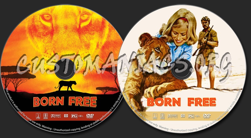 Born Free dvd label