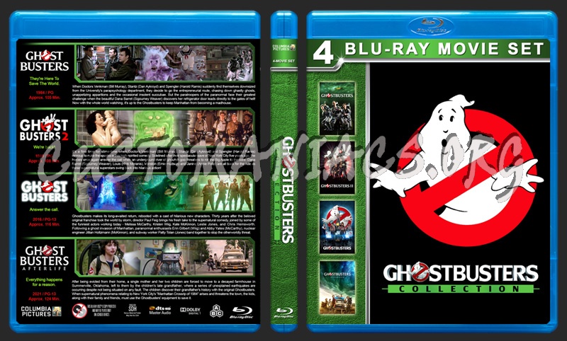 Ghostbusters Collection (4) blu-ray cover