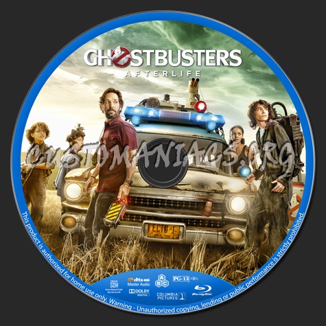 Ghostbusters: Afterlife blu-ray label