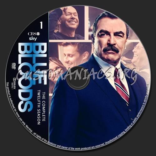 Blue Bloods Season 12 dvd label