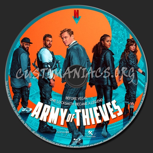 Army Of Thieves blu-ray label