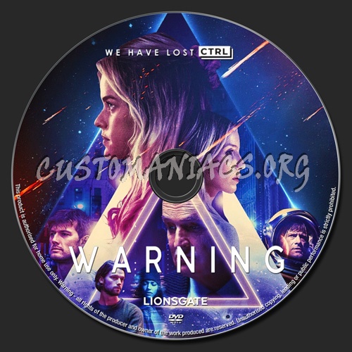 Warning dvd label