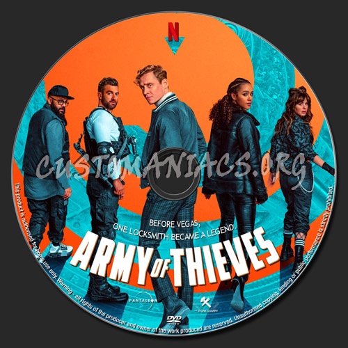 Army Of Thieves dvd label