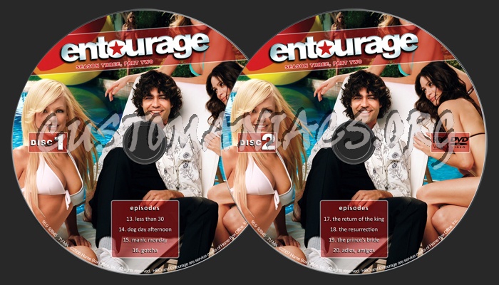 Entourage Season 3 Part 2 dvd label