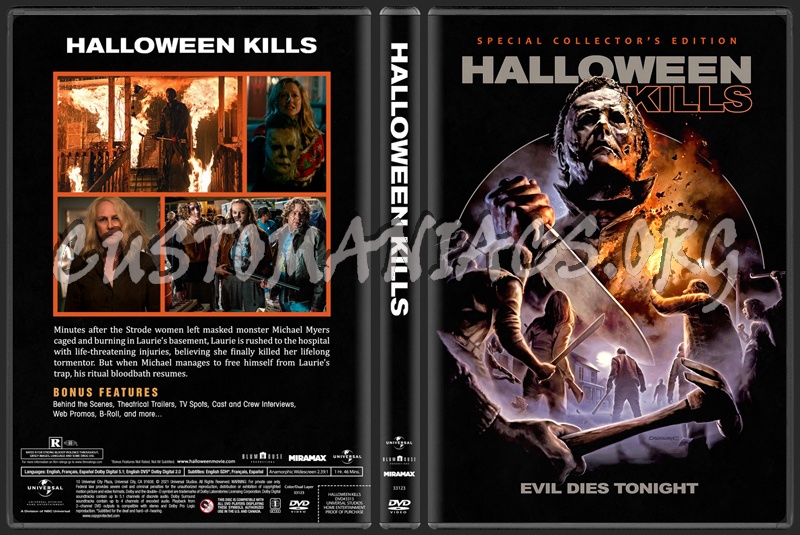 Halloween Kills dvd cover