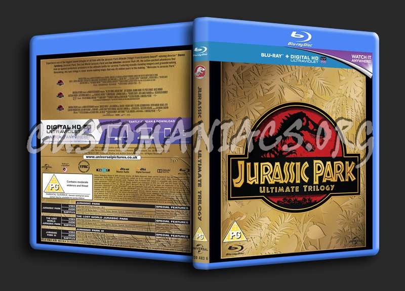 Jurassic Park Trilogy blu-ray cover