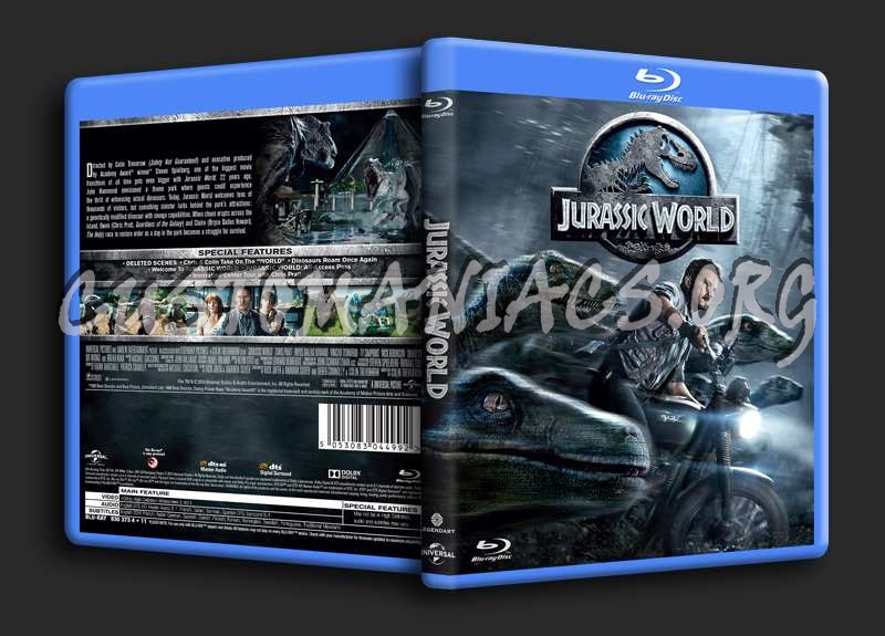 Jurassic World blu-ray cover