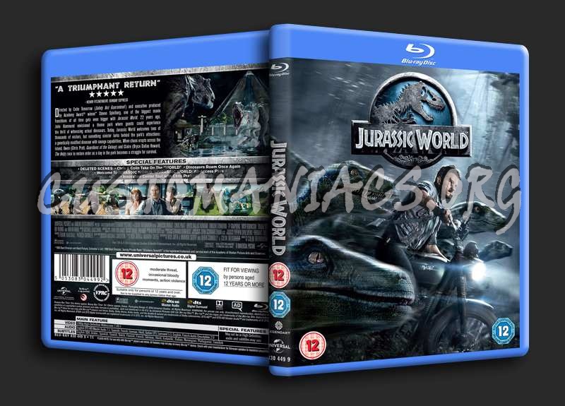 Jurassic World blu-ray cover