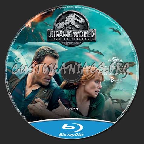 Jurassic World Fallen kingdom blu-ray label