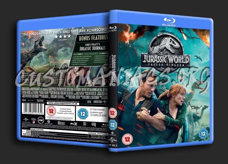 Jurassic World Fallen kingdom blu-ray cover