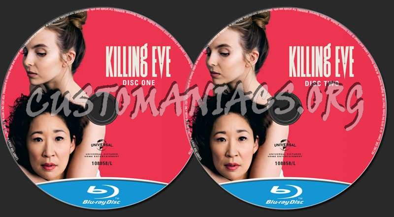 Killing Eve Season 1 blu-ray label