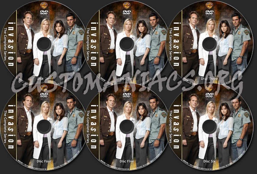 Invasion Complete Series dvd label