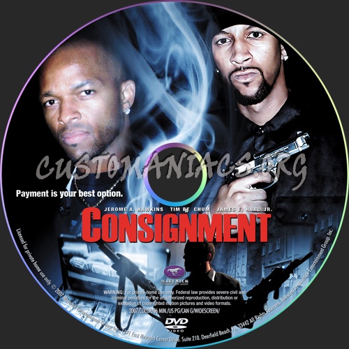 Consignment dvd label