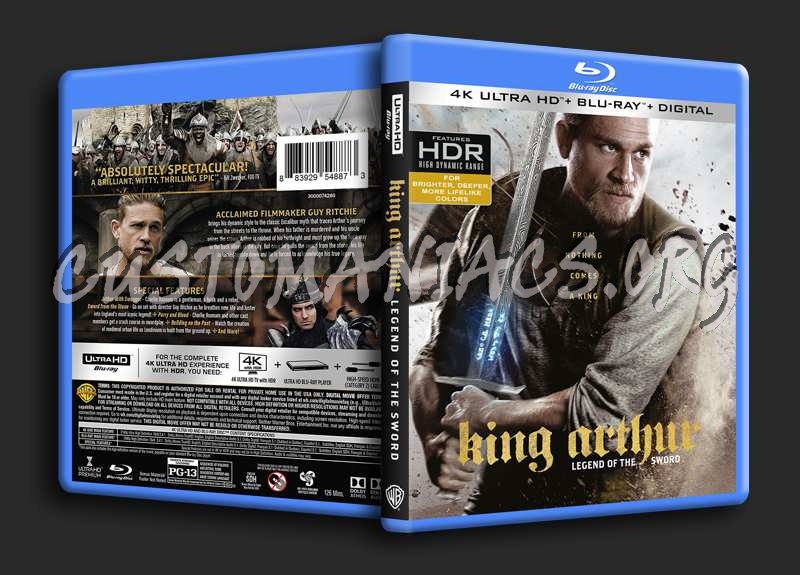 King Arthur Legend of the Sword 4K blu-ray cover