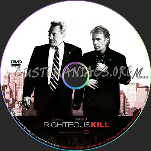 Righteous Kill dvd label