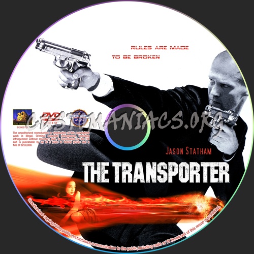 The Transporter dvd label