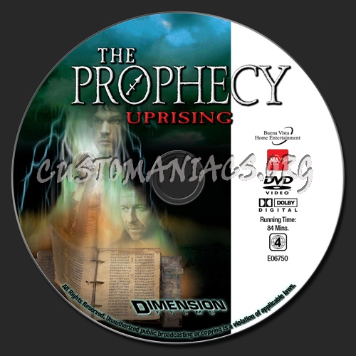 The Prophecy 4 - Uprising dvd label