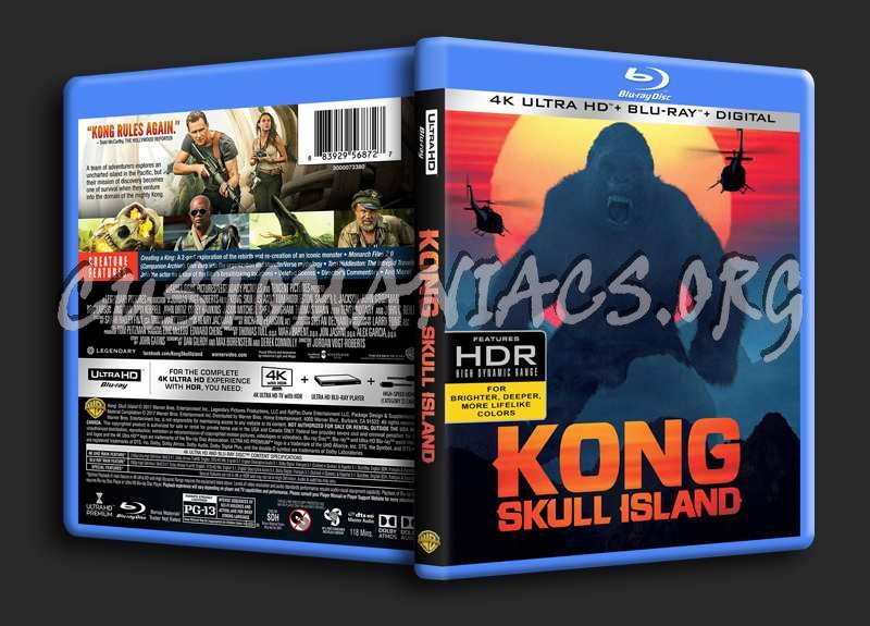 Kong Skull Island 4K blu-ray cover