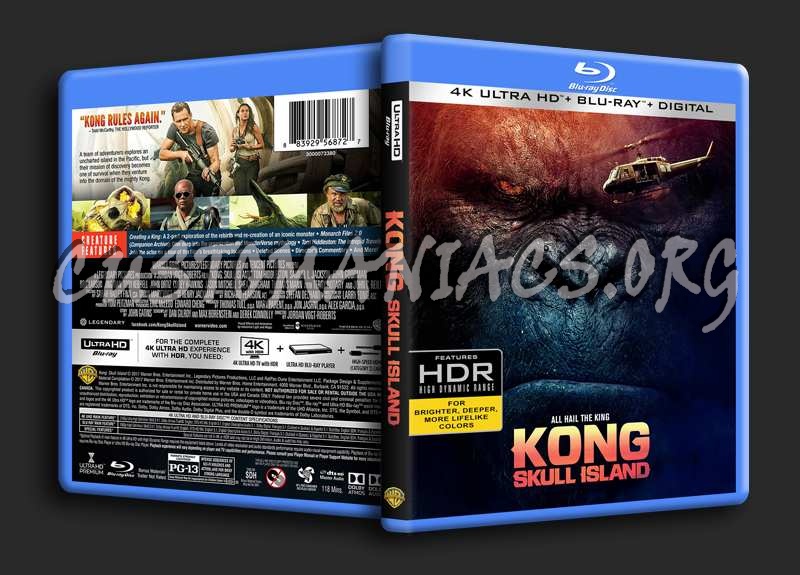 Kong Skull Island 4K blu-ray cover