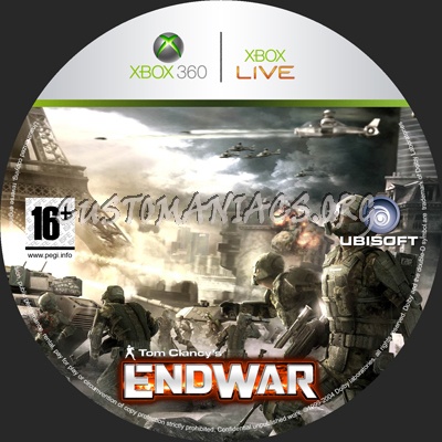 Tom Clancy's EndWars dvd label