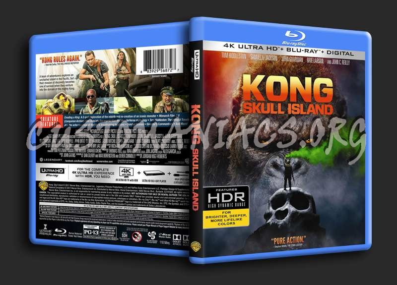 Kong Skull Island 4K blu-ray cover