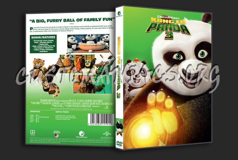 Kung Fu Panda 3 dvd cover