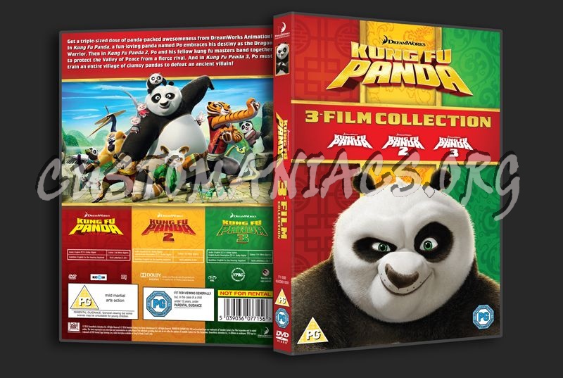 Kung Fu Panda 3-Film Collection dvd cover