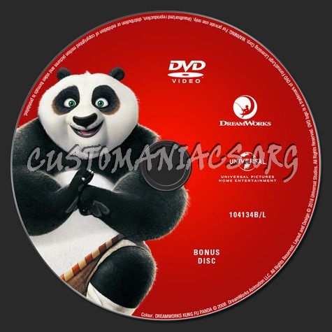 Kung Fu Panda dvd label