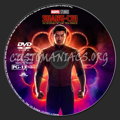 Shang-Chi and the Legend of the Ten Rings dvd label