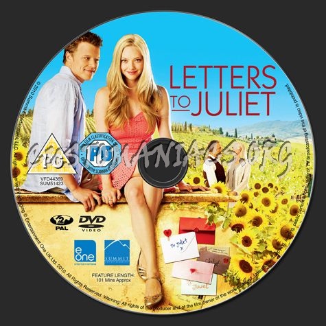 Letters to Juliet dvd label