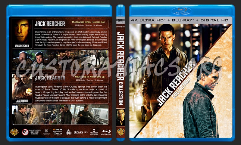 Jack Reacher Collectione (4K) blu-ray cover