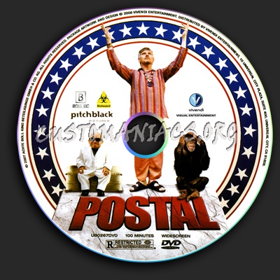 Postal dvd label