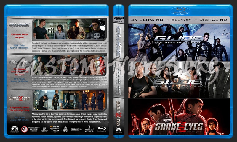 G.I. Joe Triple Feature (4K) blu-ray cover