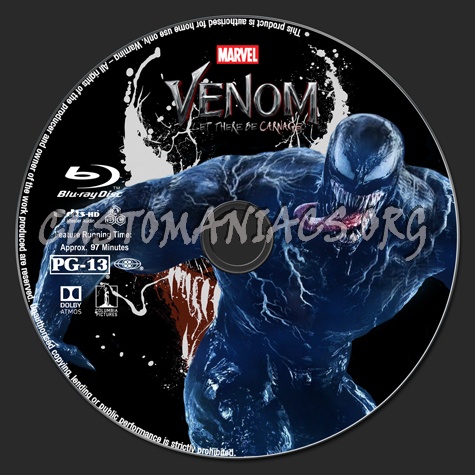 Venom: Let There Be Carnage blu-ray label