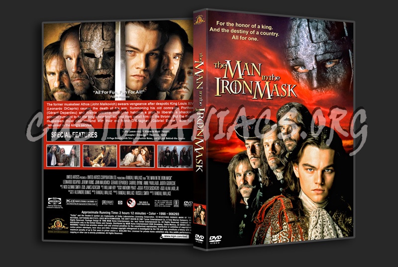 The Man in the Iron Mask dvd cover