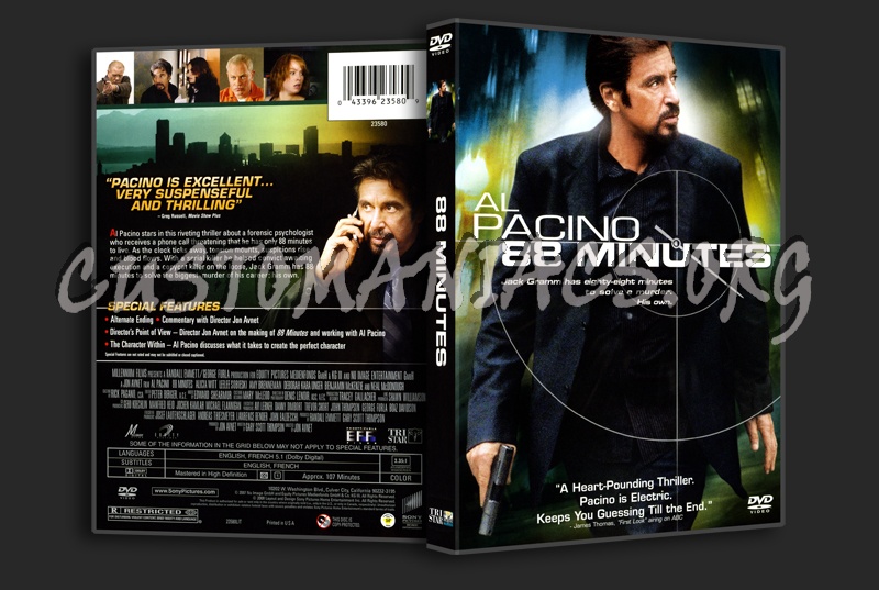 88 Minutes dvd cover