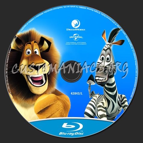 Madagascar blu-ray label