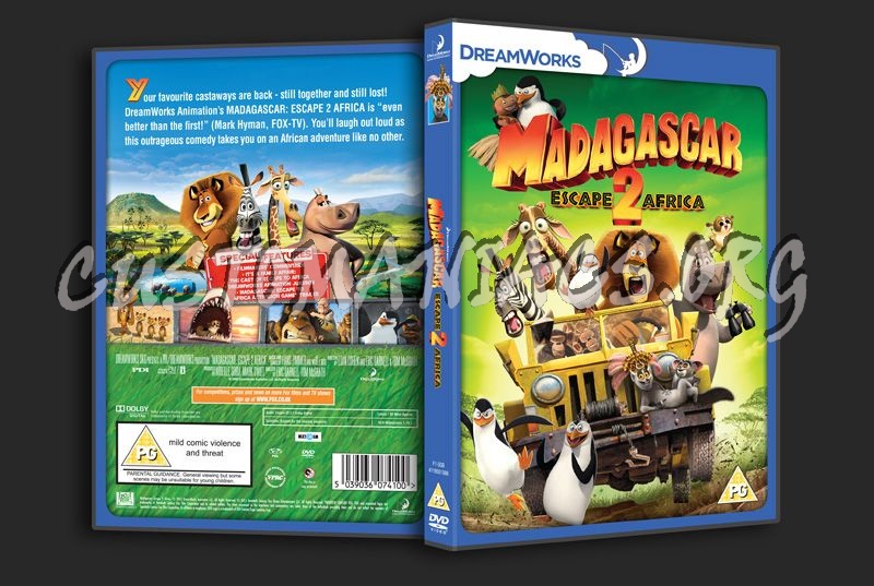 Madagascar Escape 2 Africa dvd cover