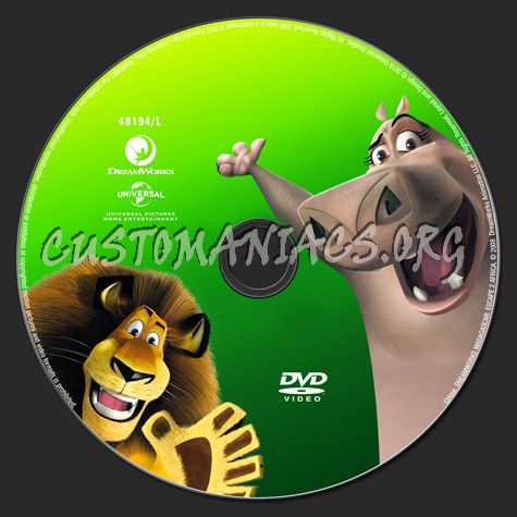 Madagascar Escape 2 Africa dvd label