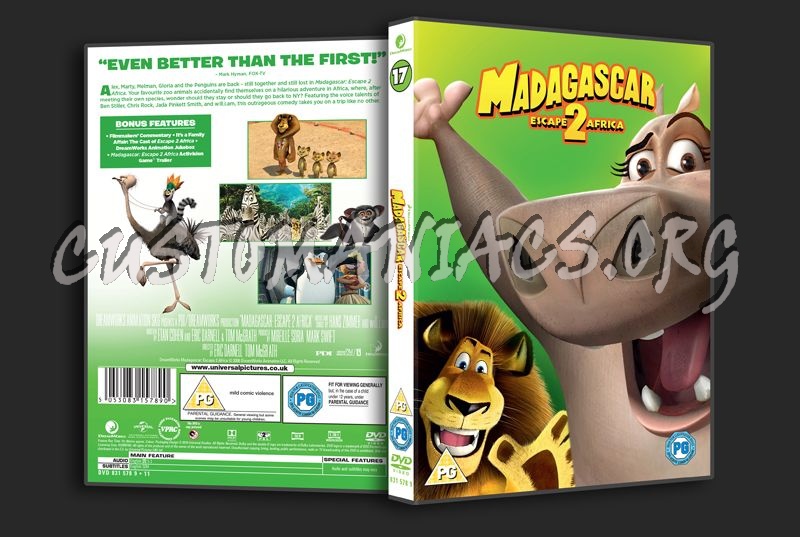 Madagascar Escape 2 Africa dvd cover