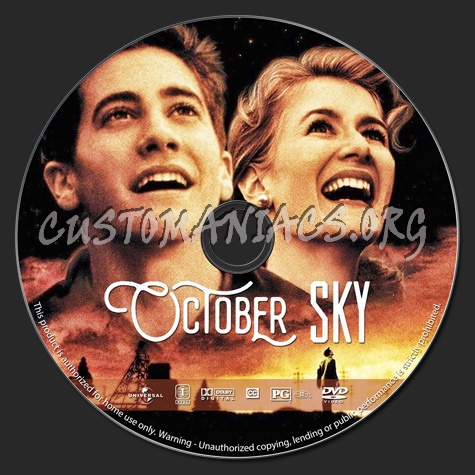 October Sky dvd label