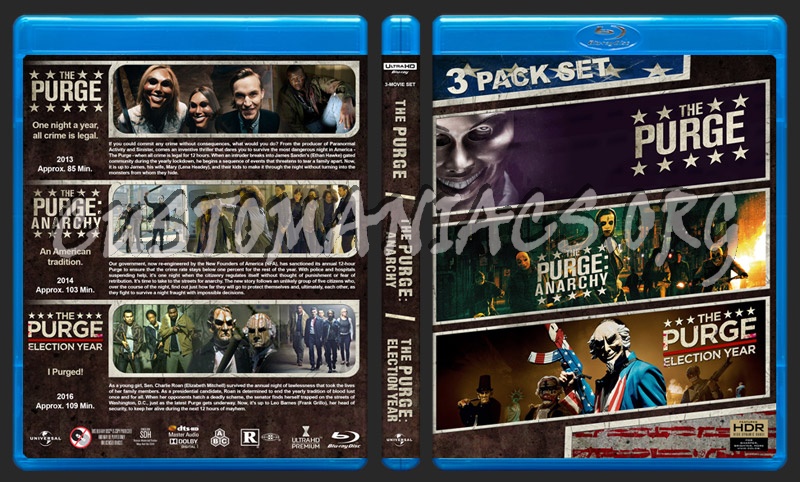 The Purge Triple Feature (4K) blu-ray cover