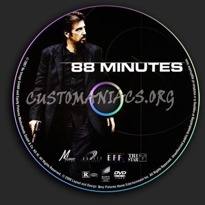 88 Minutes dvd label