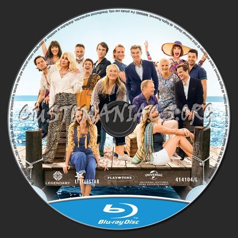 Mamma Mia Here We Go Again blu-ray label