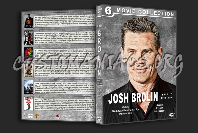 Josh Brolin Film Collection - Set 7 (2013-2016) dvd cover