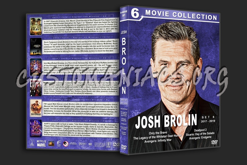 Josh Brolin Film Collection - Set 8 (2017-2019) dvd cover