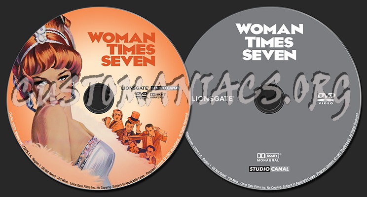 Woman Times Seven dvd label