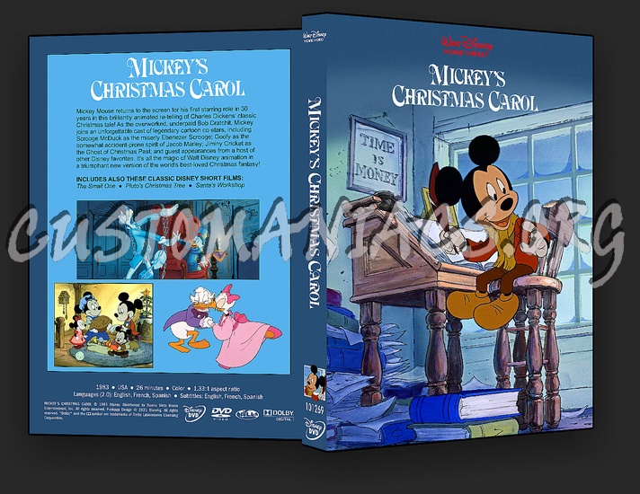 Mickey's Christmas Carol dvd cover