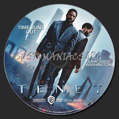 Tenet dvd label